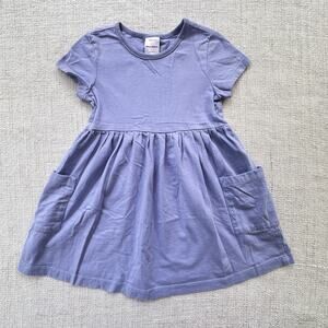 Hanna Andersson Lavender Pocket Dress PLAY 4